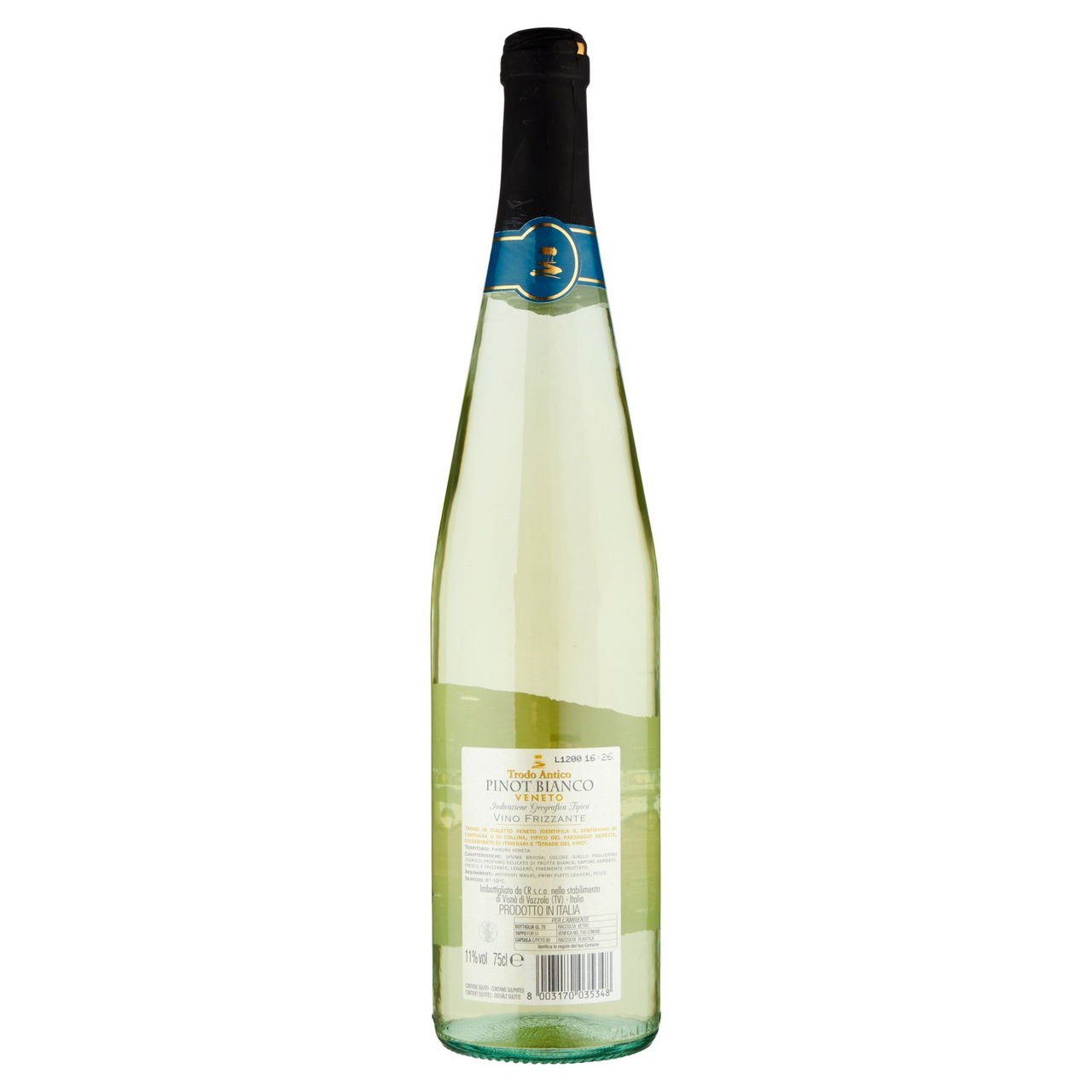 TRODO ANTICO Pinot Bianco Veneto IGT Vino Frizzante 75 cl