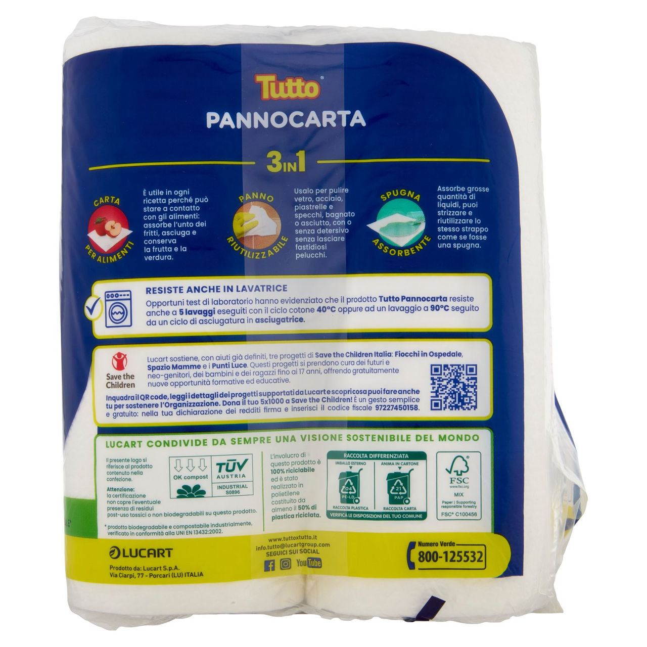 Tutto Pannocarta 3in1 4 pz
