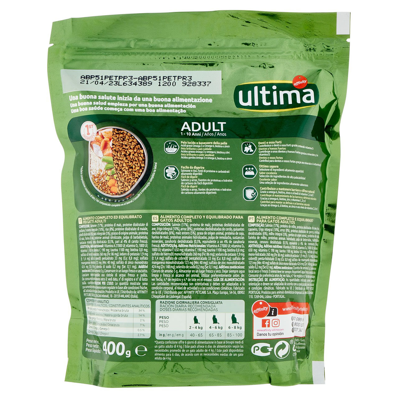 Ultima Cat Adult Salmone in vendita online