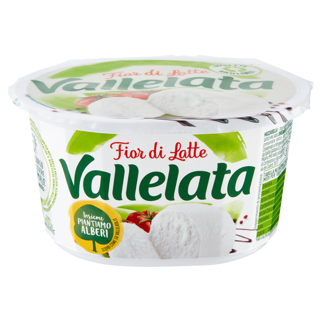 Vallelata Fior di Latte Mozzarella Fresca 125 g