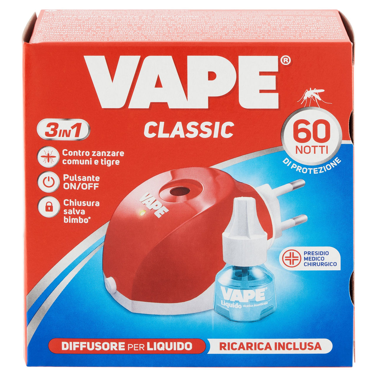 VAPE Elettroemanatore Liquido   Ricarica Classica 60 Notti