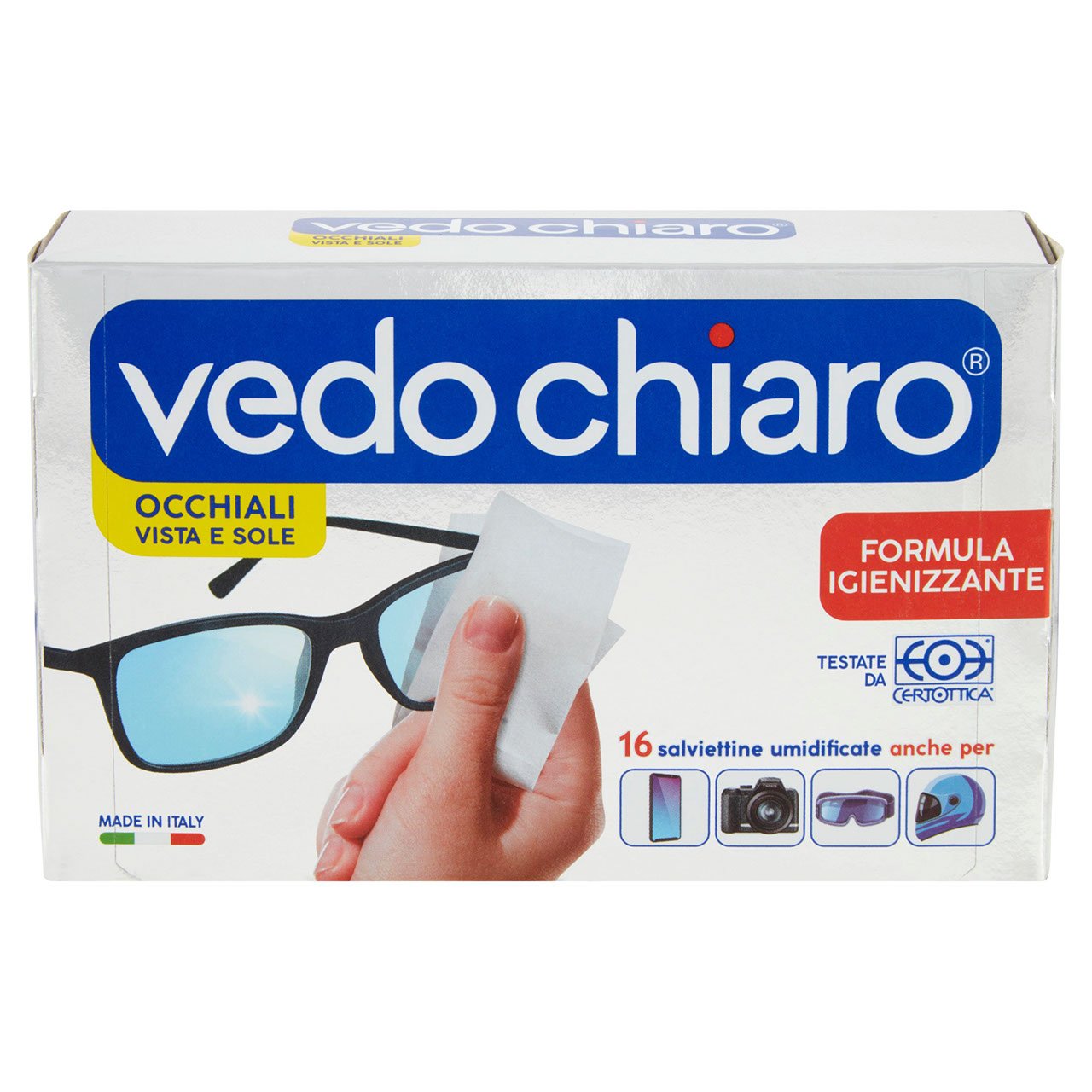 Vedo chiaro salviettine umidificate 16 pz