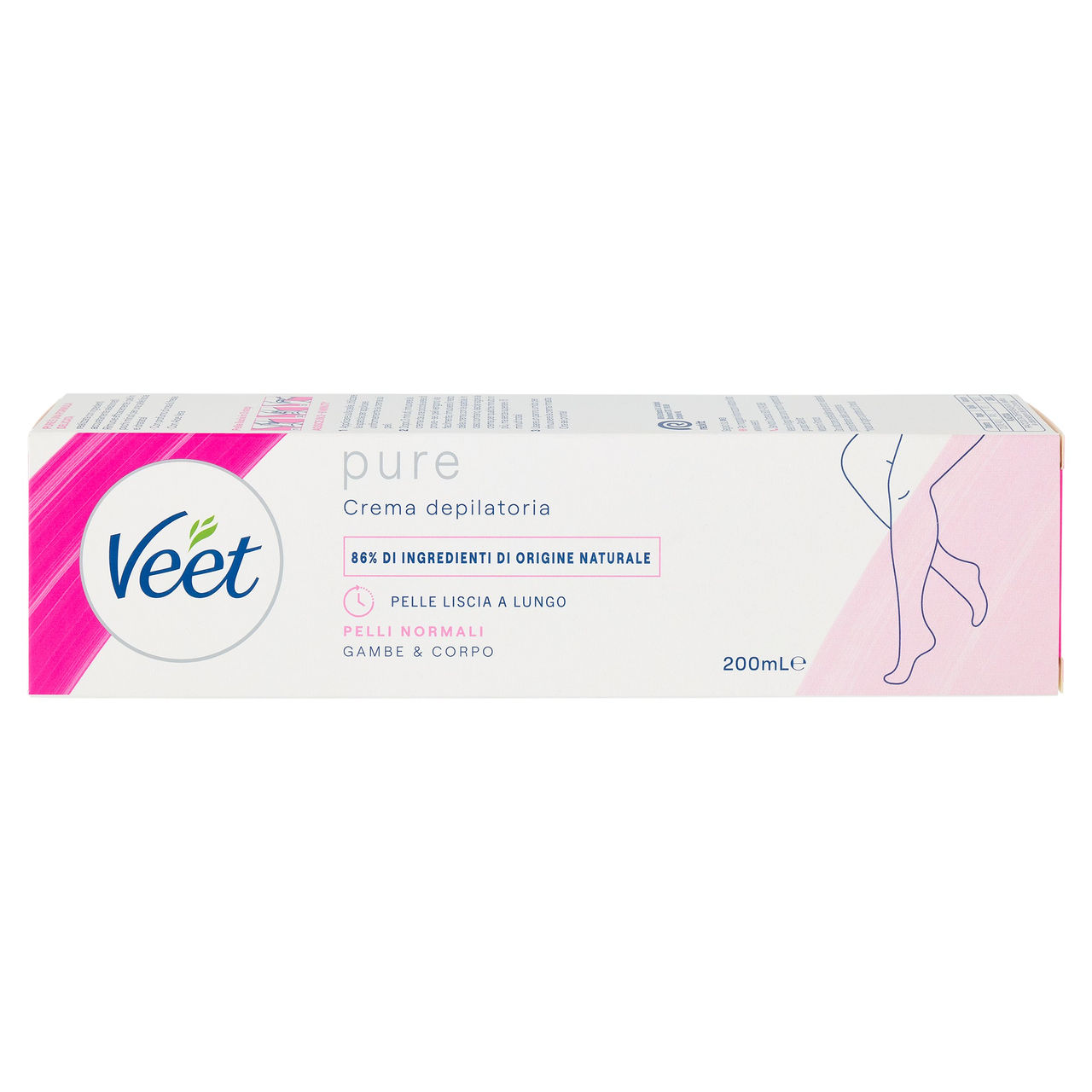 Veet pure Crema depilatoria Pelli Normali 200 mL
