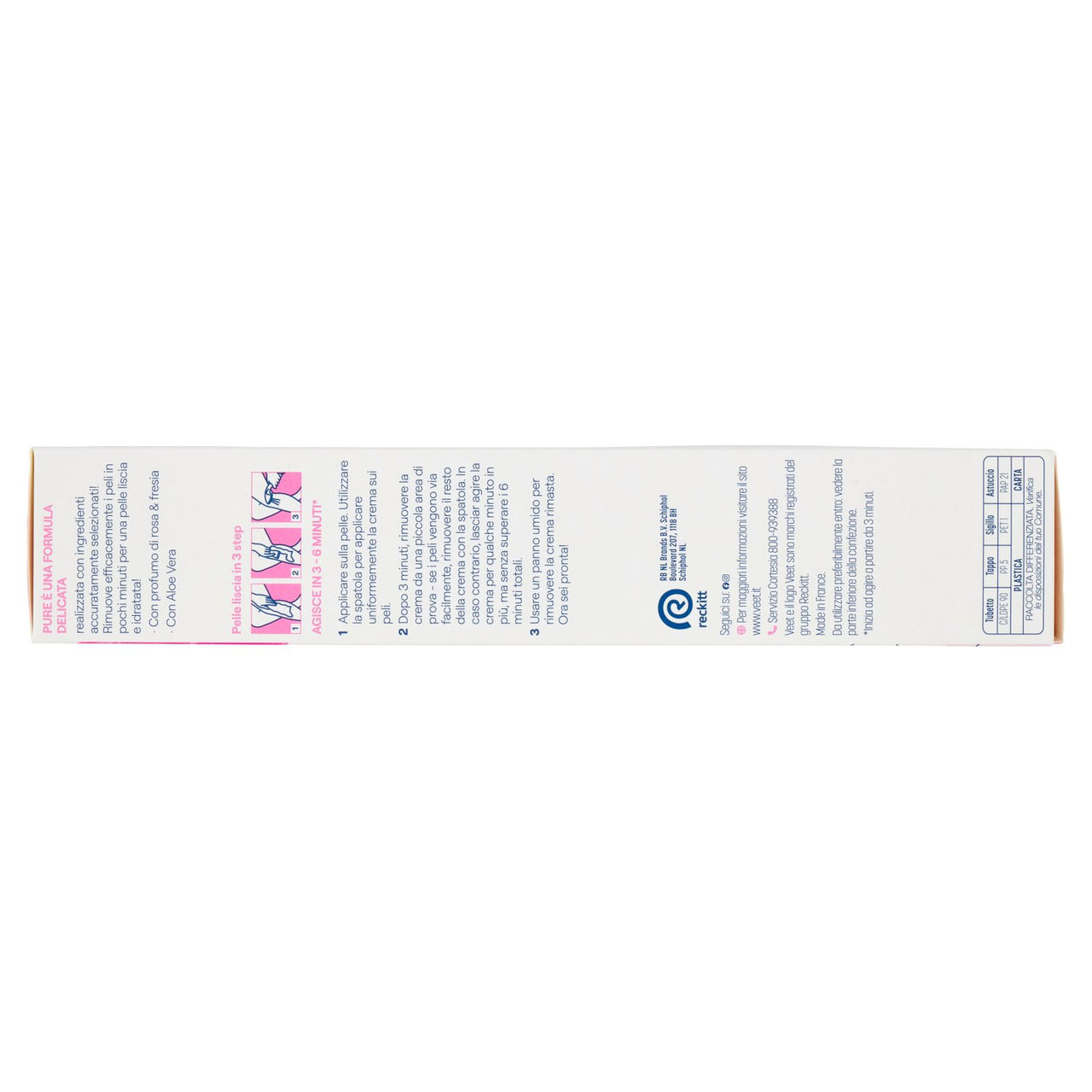Veet pure Crema depilatoria Pelli Normali 200 mL