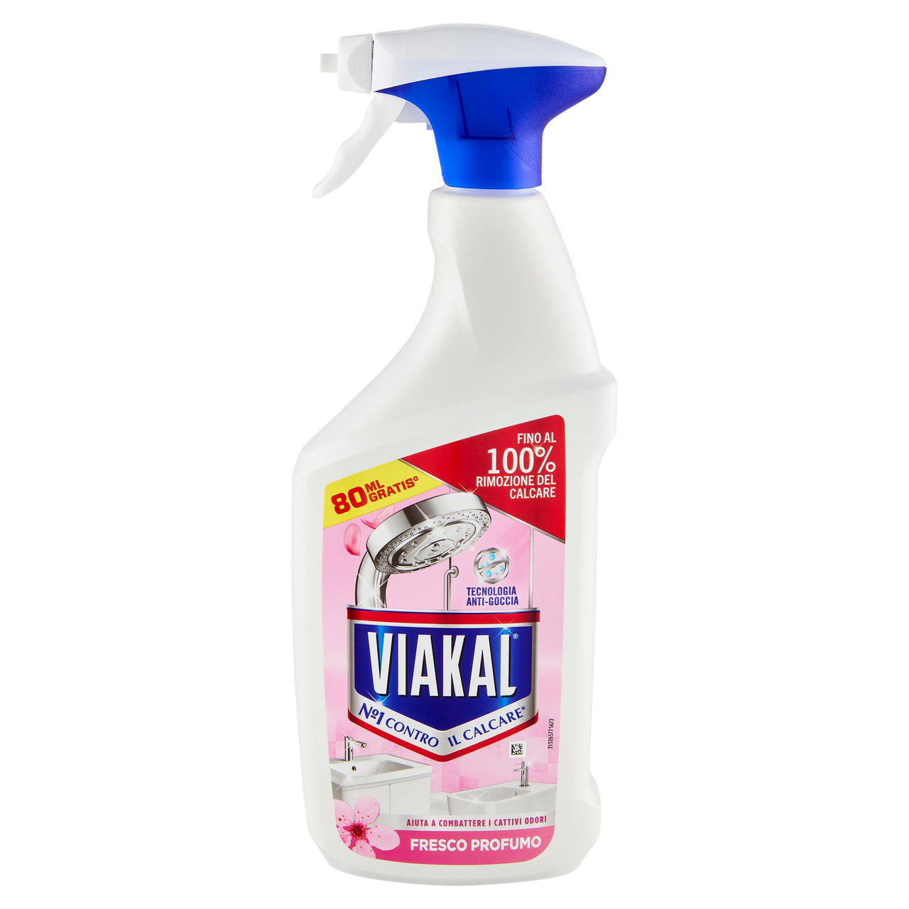 Viakal Spray Fresco Profumo Anticalcare 720 80ML Gratis