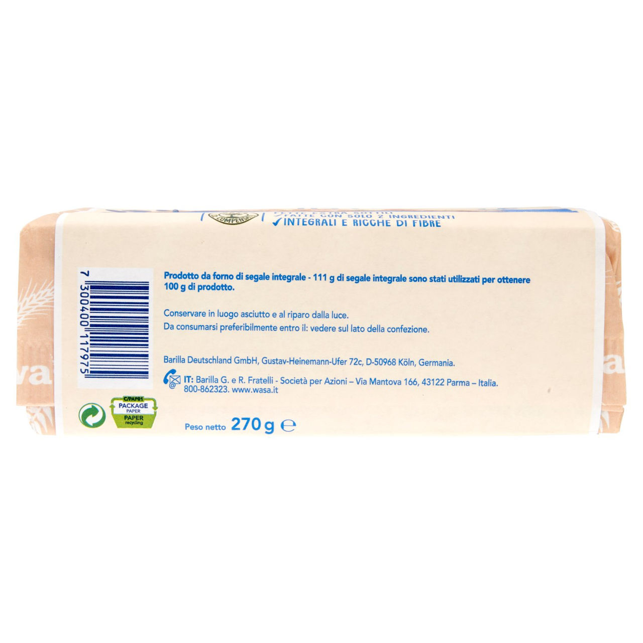 Wasa Integrale 270g in vendita online