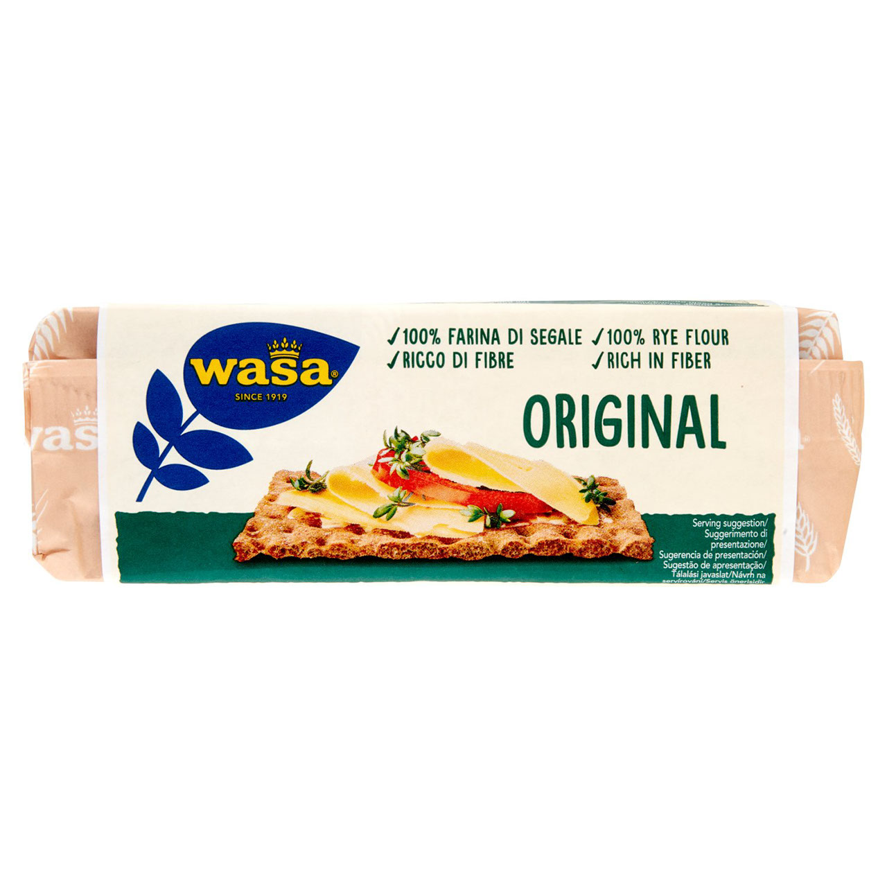 Wasa Original Cracker con 100% Farina di Segale Ricchi di Fibre 275g