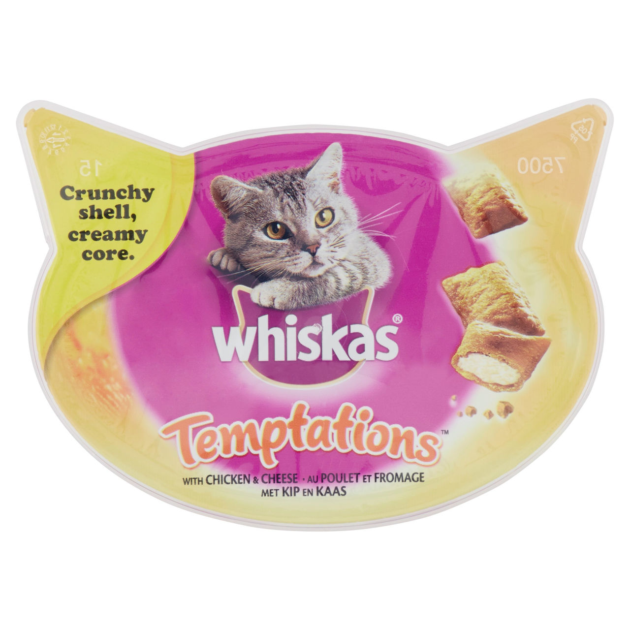 Whiskas Temptations con Pollo e Formaggio 60 g