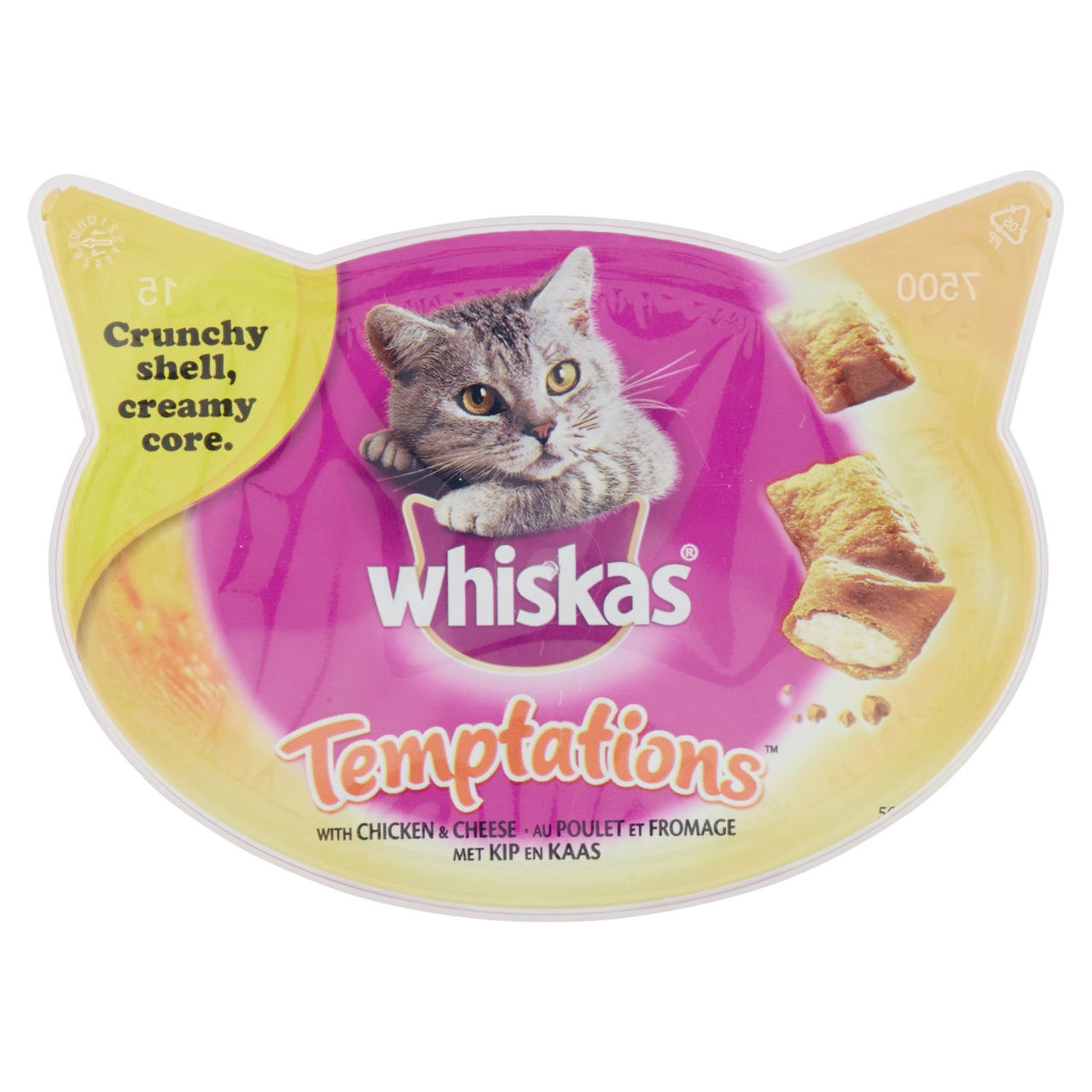 Whiskas Temptations con Pollo e Formaggio 60 g