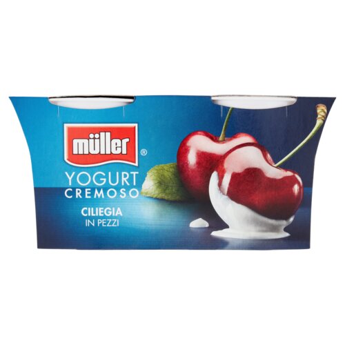 Yogurt Cremoso Ciliegia in Pezzi 2 x 125g Müller