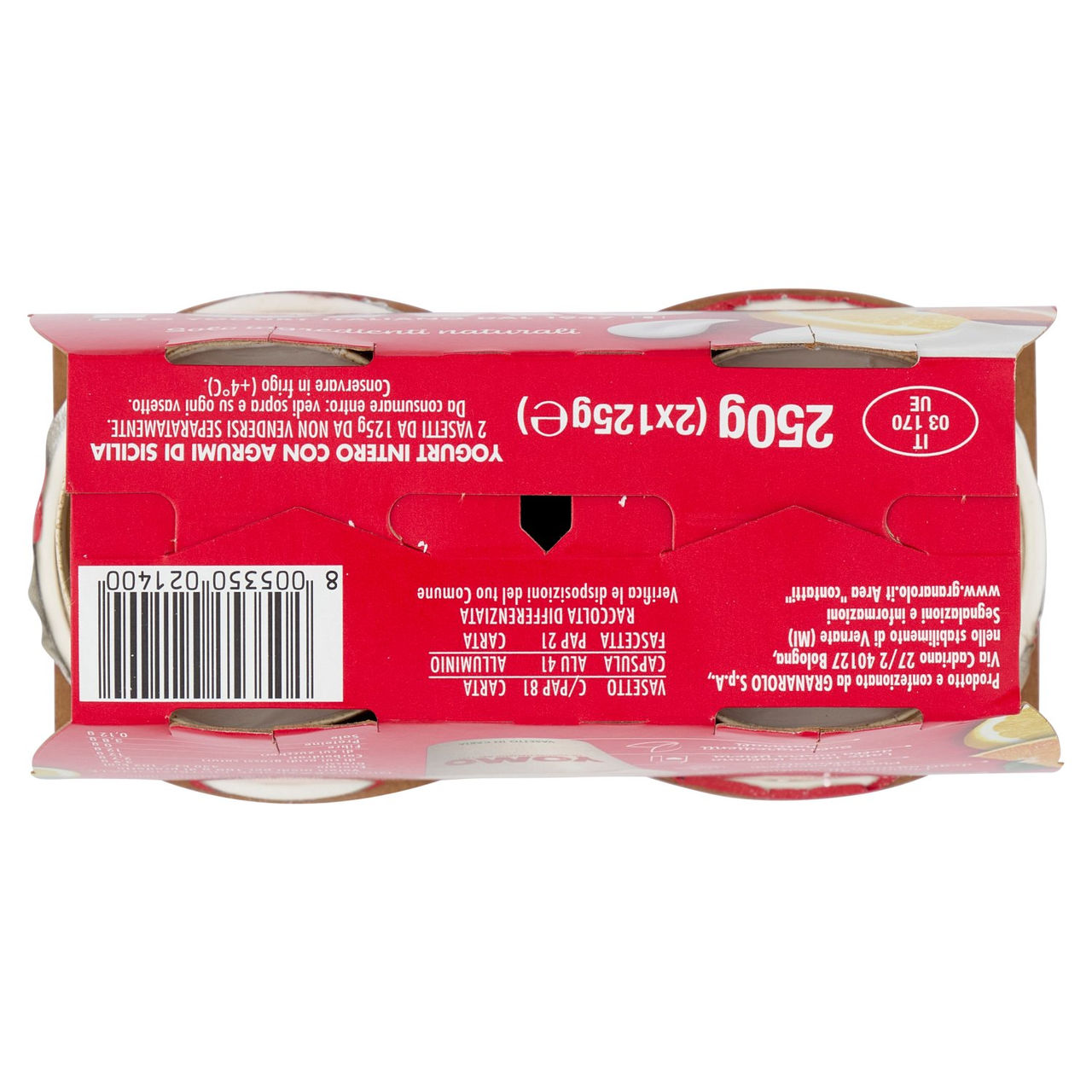 Yomo Intero Agrumi di Sicilia 2 x 125 g