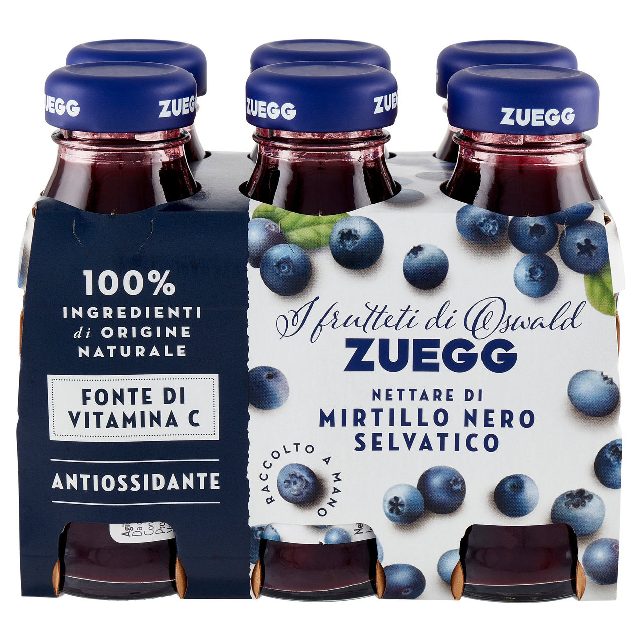 Zuegg Nettare di Mirtillo Nero Selvatico 6x125 ml