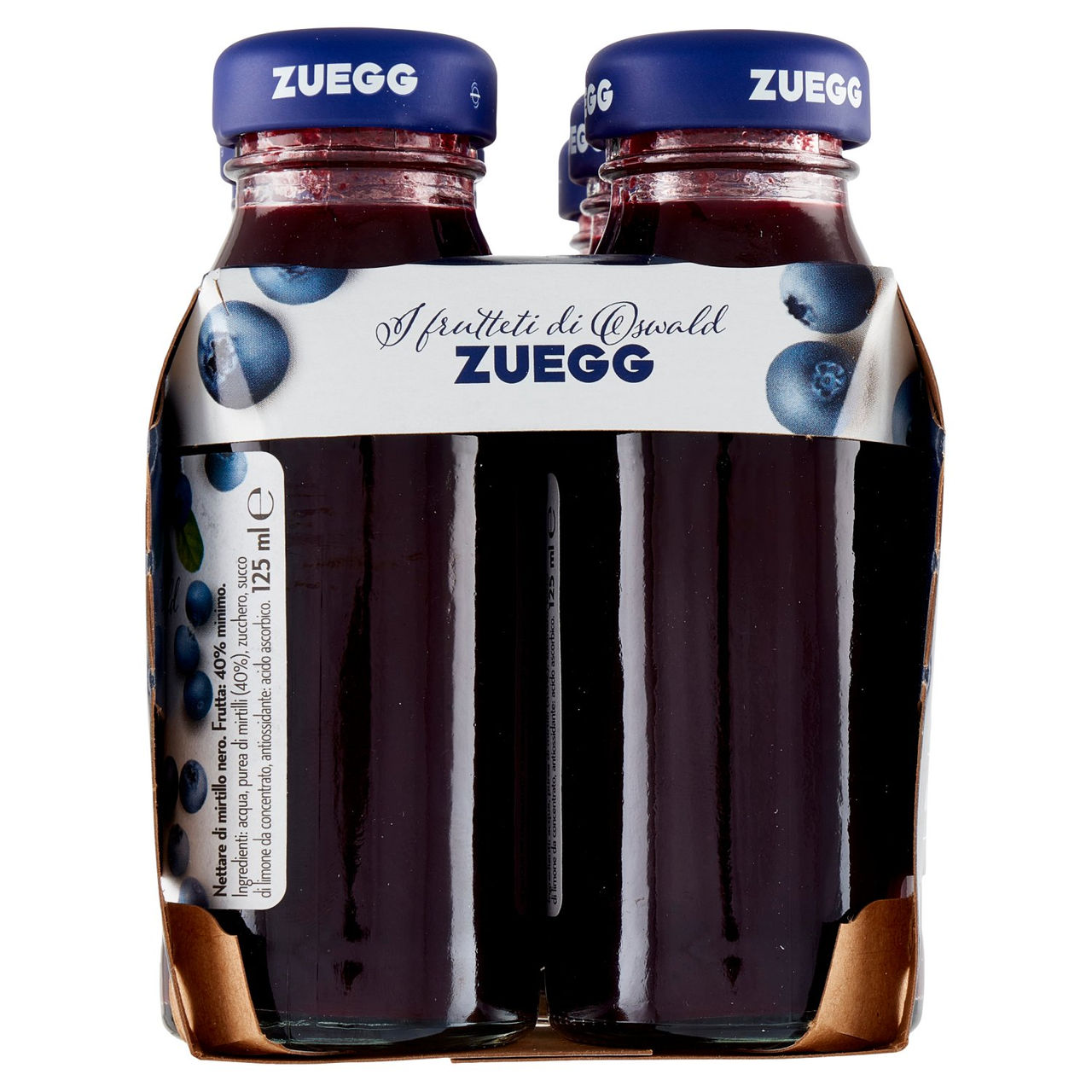 Zuegg Nettare di Mirtillo Nero Selvatico 6x125 ml